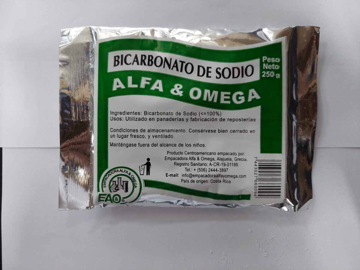 Bicarbonato de Sodio Paquete Individual de 250g - Inversiones Morro